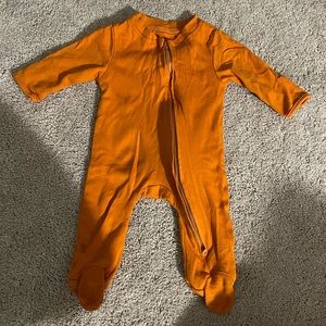 Orange 2-Way Zipper Sleeper in 0-3 Months